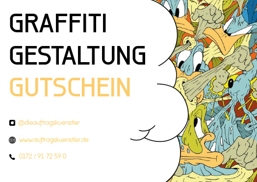 Graffiti Gutschein Gestaltung