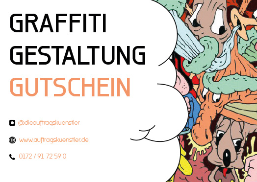 Graffiti Gutschein Gestaltung
