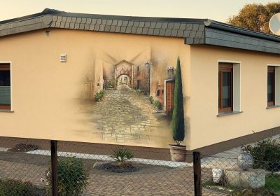 Gartenhaus Fassade fertig