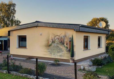 Gartenhaus Fassade fertig